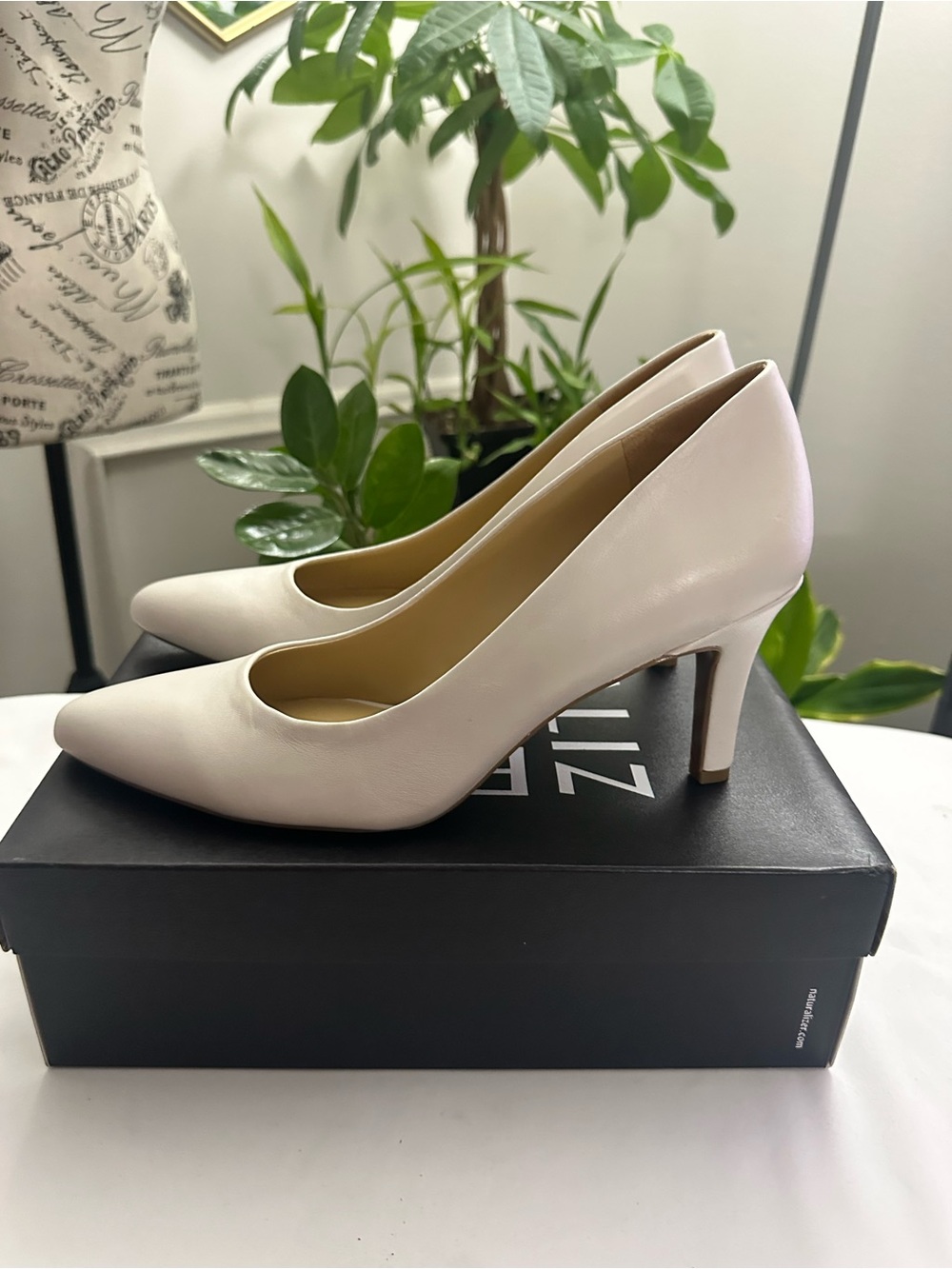 Naturalizer Evie Alabaster Pointed-Toe Pumps